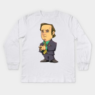 Chibi Saul Goodman Kids Long Sleeve T-Shirt